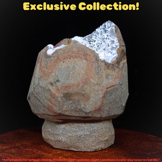 345g High-Quality Scolecite Geode  Beautiful Natural Healing Minerals