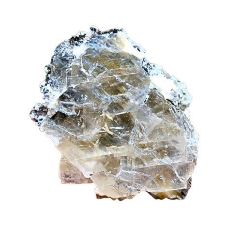 Calcite with Rainbow & Mordenite 60g | Healing Crystal Energy Stone India