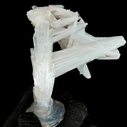 Natural Scolecite Crystal 80g 9x4cm Zeolite Needle Cluster India Specimen