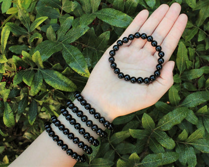 8 mm Bead Gemstone Bracelets: BUY 3 GET 1 FREE! (Stretch Crystal Bead Bracelets)