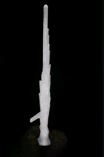 Natural Glassy Scolecite Tower 🗼 Spray Mineral Specimen from India 15g