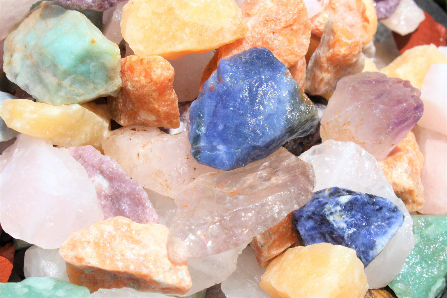 1000 Carat Bulk Lot Brazil Mix - Bulk Natural Rough Tumbler Rocks Stones