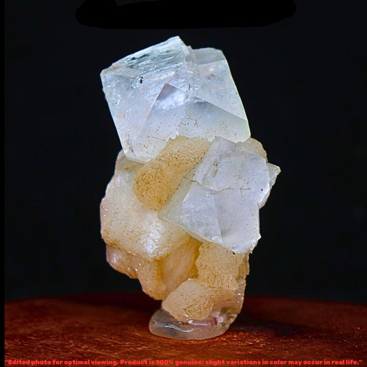 Apophyllite on Stilbite Cut Point Crystal 52g  Reiki Healing & Meditation Stone