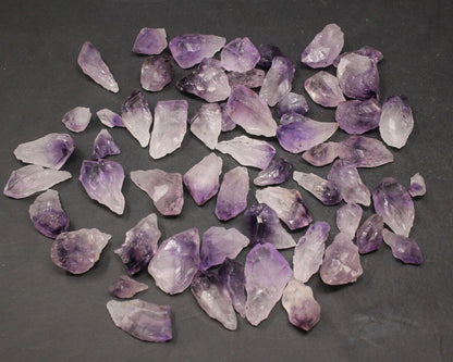 1/4 lb Bulk Lot Purple Amethyst Quartz Points & Raw Crystal Pieces – 4 oz