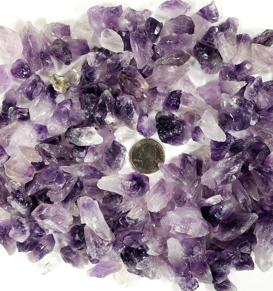AMETHYST CRYSTAL SMALL POINTS & CHUNKS BULK WHOLESALE HEALING CRYSTALS