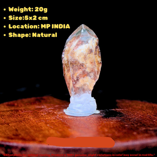 Himalayan Chlorite Quartz 20g 5x2cm – Rare red Phantom Crystal Mineral