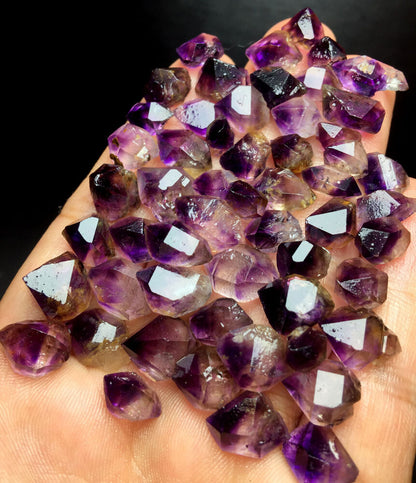 30g 55+PCS  WOW! Beautiful Super Seven Skeletal Amethyst Quartz Crystal
