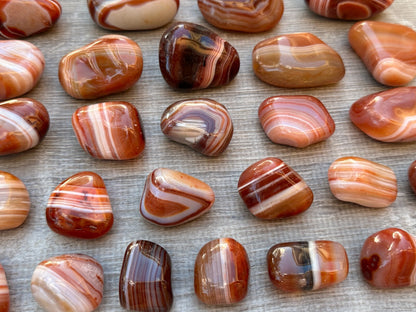 1/2 Lb Lot Tumbled Stones, 0.75-1.25" Crystal Healing Stones, Choose Stone Type