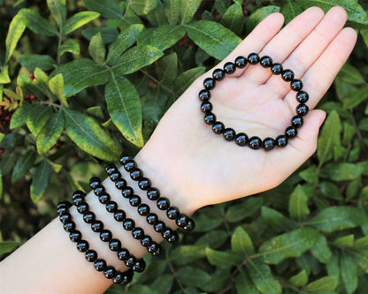 8 mm Bead Gemstone Bracelets: BUY 3 GET 1 FREE! (Stretch Crystal Bead Bracelets)