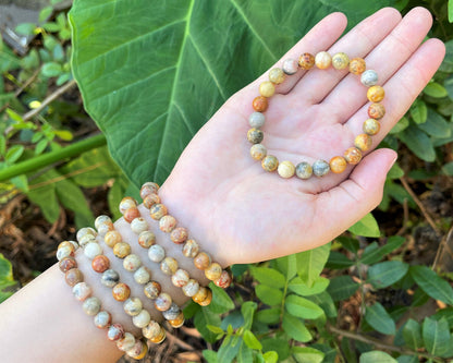 8 mm Bead Gemstone Bracelets: BUY 3 GET 1 FREE! (Stretch Crystal Bead Bracelets)