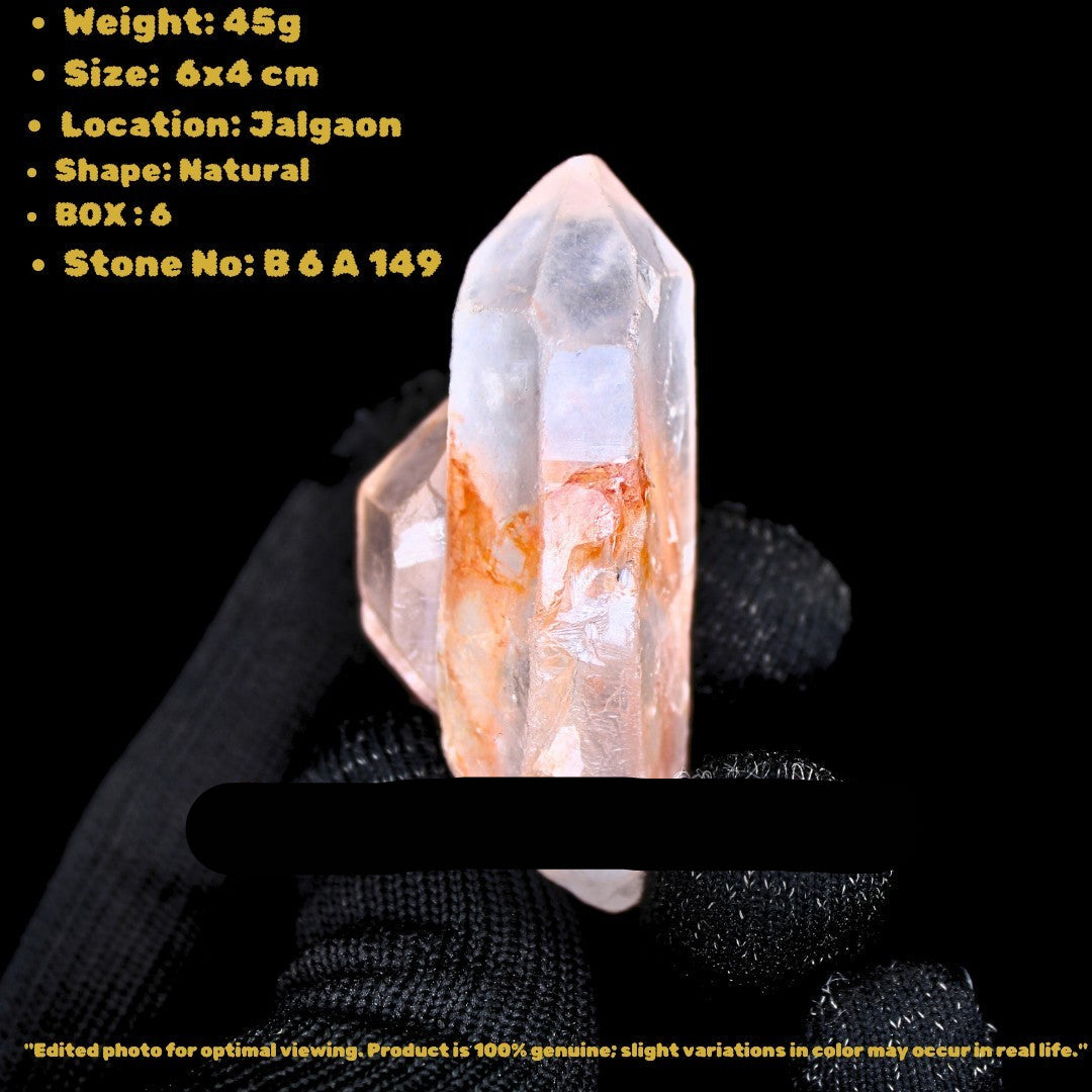 Phantom Quartz Healing Cluster 45g  Meditation Energy Stone 6x4 cm