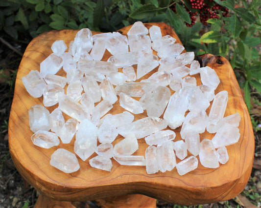 Wholesale Bulk Lot 2 lb Natural Clear Quartz Crystal Points Wand, AAA Quality