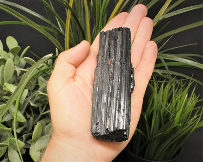 JUMBO Black Tourmaline Rods Premium Rough Natural Crystal Logs