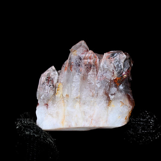 46g Phantom Quartz Crystal Cluster – Rare Mineral Specimen from India
