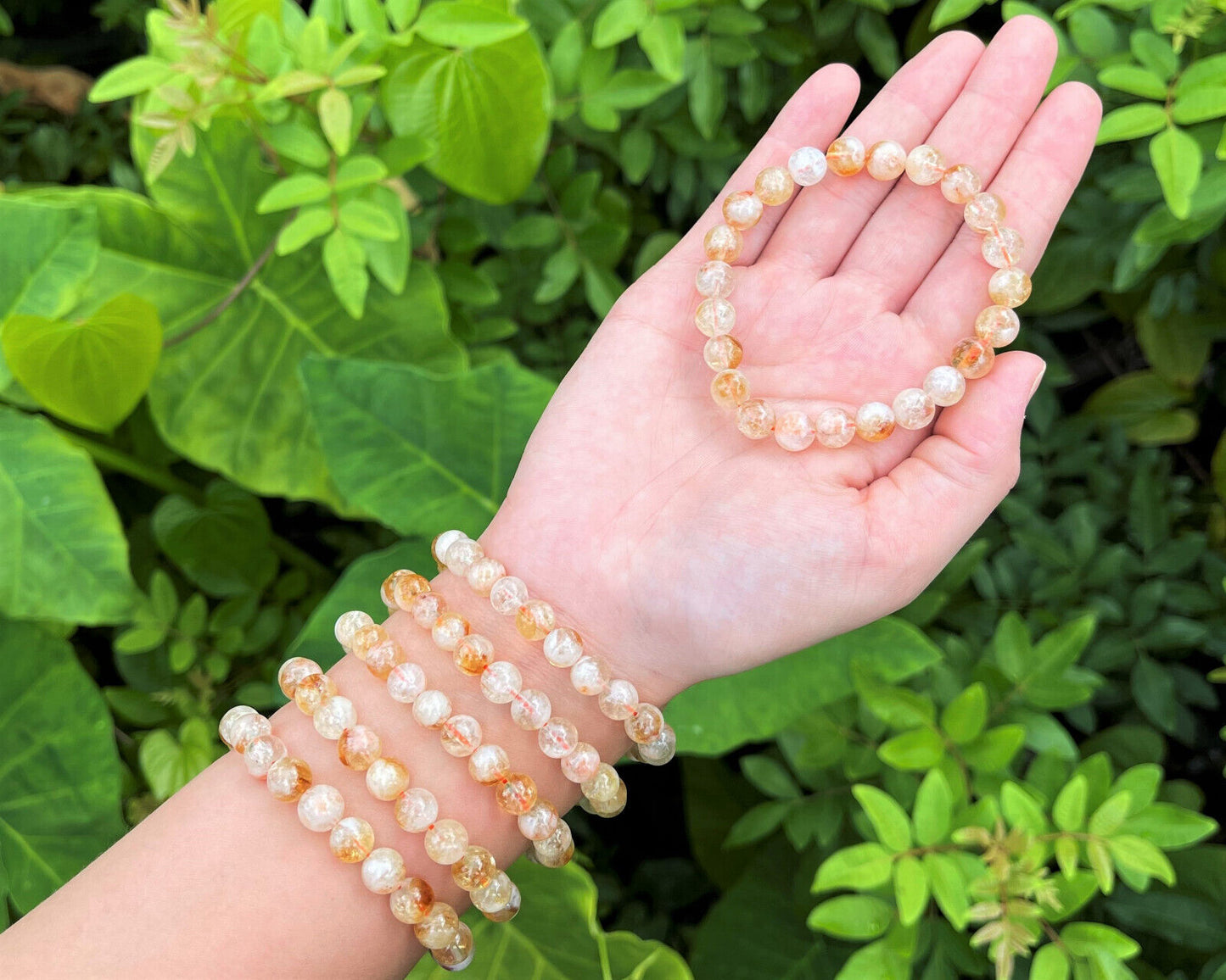 8 mm Bead Gemstone Bracelets: BUY 3 GET 1 FREE! (Stretch Crystal Bead Bracelets)