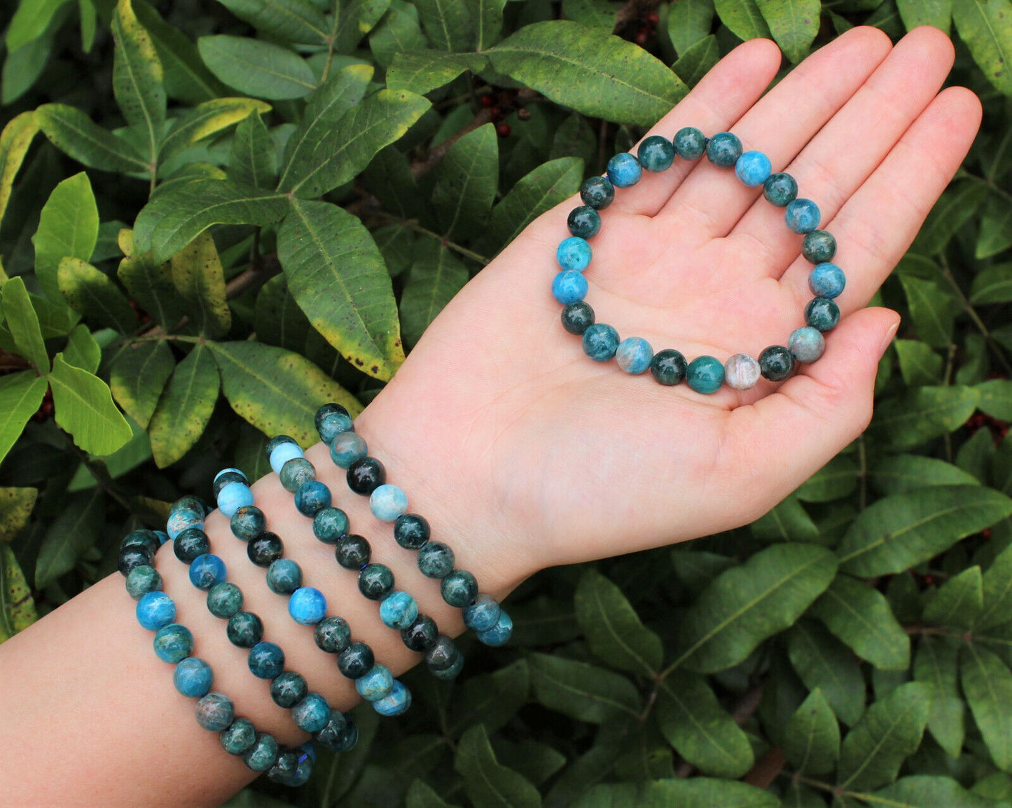 8 mm Bead Gemstone Bracelets: BUY 3 GET 1 FREE! (Stretch Crystal Bead Bracelets)