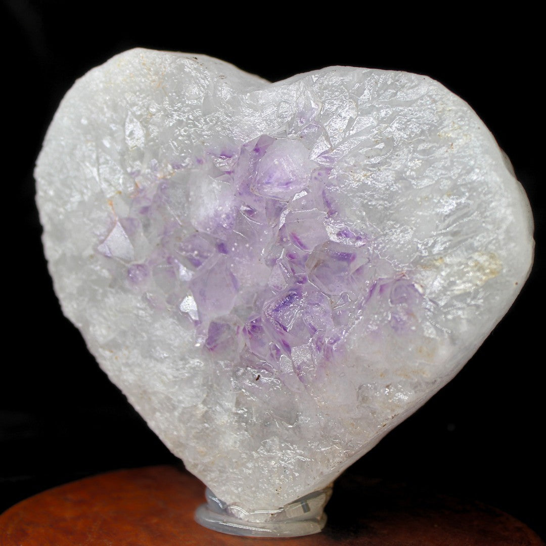 Amethyst Heart Cluster 707g Reiki Healing Crystal Crown Chakra Stone